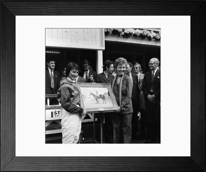 Framed Print : Lulu at Redcar races. 1973