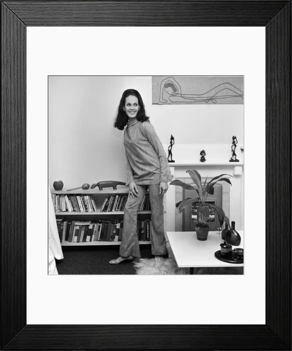 Framed Print : 23-year-old Martine Beswick leaves London tonight for Rio where she will attend the Rio Framed Print : 23-year-old Martine Beswick leaves London tonight for Rio where she will attend the Rio