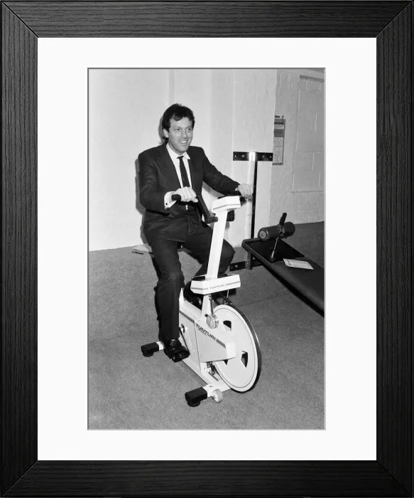 Framed Print : EastEnders star Leslie Grantham opens a new health centre, The Crystal Rooms, at Tring Framed Print : EastEnders star Leslie Grantham opens a new health centre, The Crystal Rooms, at Tring