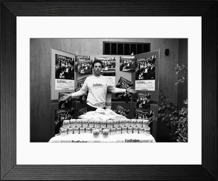 Framed Print : Dirty Den aka Leslie Grantham, landlord of the Queen Victoria had a part time Framed Print : Dirty Den aka Leslie Grantham, landlord of the Queen Victoria had a part time