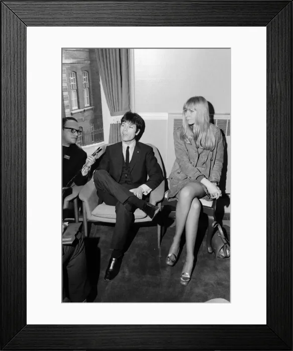 Framed Print : Cliff Richard gives a press conference during Eurovision Song Contest rehearsals