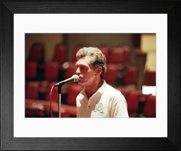 Framed Print : Georgie Fame at Birmingham Town Hall with kids from the Birmingham Schools Jazz Orchestra Framed Print : Georgie Fame at Birmingham Town Hall with kids from the Birmingham Schools Jazz Orchestra