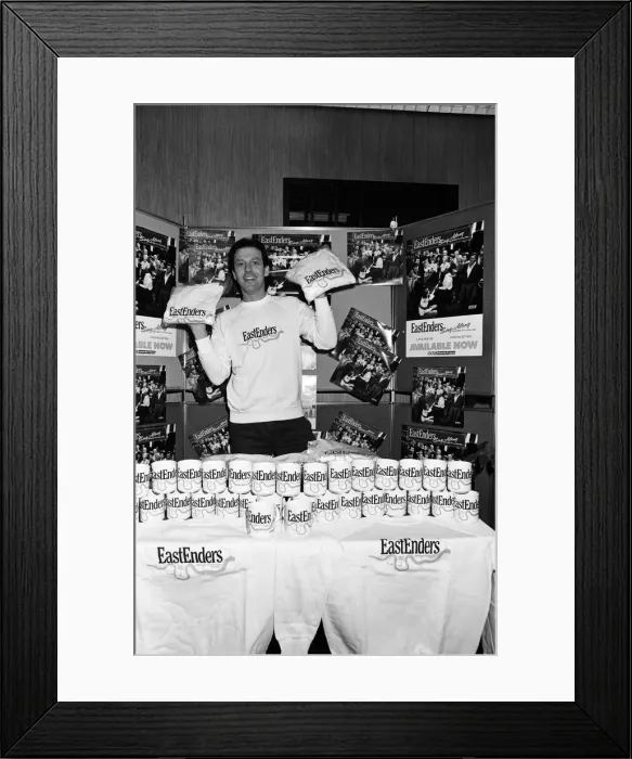 Framed Print : Dirty Den aka Leslie Grantham, landlord of the Queen Victoria had a part time Framed Print : Dirty Den aka Leslie Grantham, landlord of the Queen Victoria had a part time