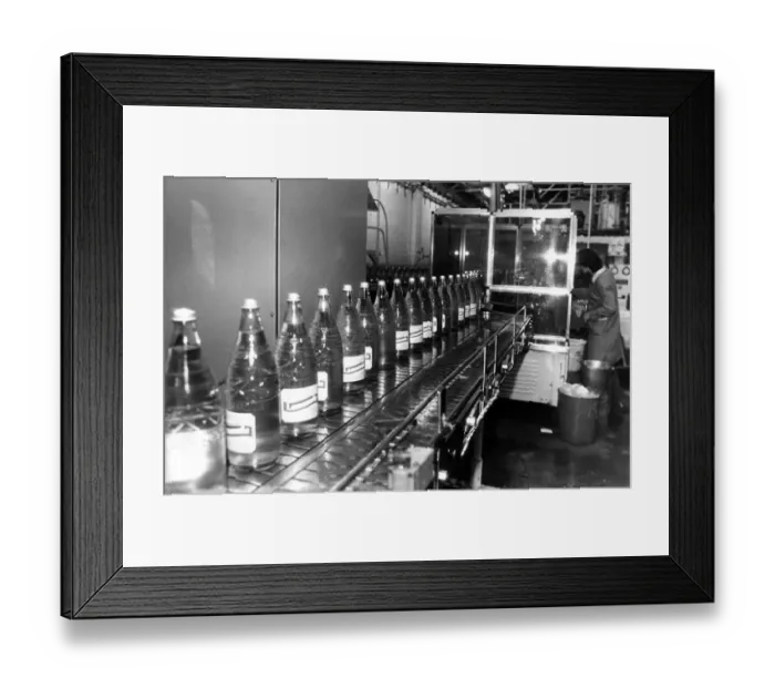 Framed Print : Lowcocks bottling plant, Middlesbrough. 6th January 1983 Framed Print : Lowcocks bottling plant, Middlesbrough. 6th January 1983