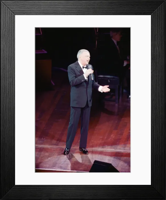 Framed Print : Frank Sinatra singer in concert. 21st April 1989 Framed Print : Frank Sinatra singer in concert. 21st April 1989