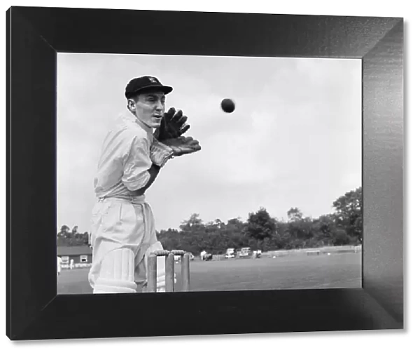 Jimmy Greaves, Chelsea Football Striker, enjoys playing a game for Chelsea Cricket XI