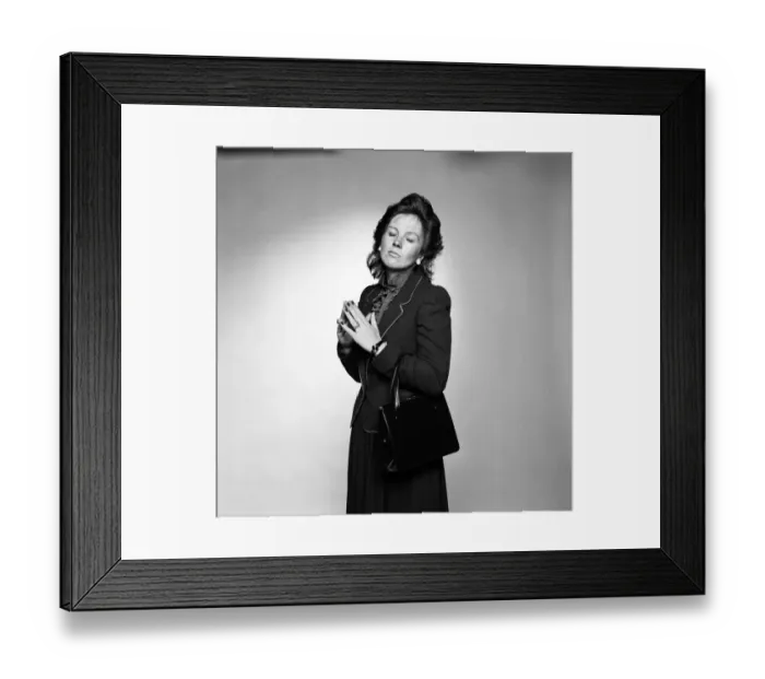 Framed Print : Daily Mirror journalist Anne Robinson impersonates Mrs Thatcher. 30th September 1982