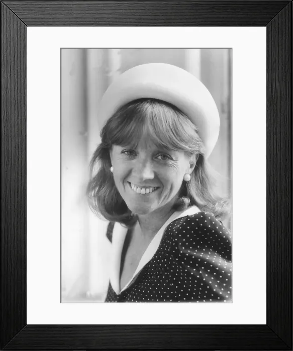 Framed Print : Anne Robinson TV presenter 1986 Framed Print : Anne Robinson TV presenter 1986