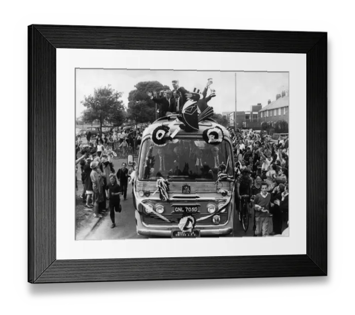 Framed Print : Newcastle United Homecoming after winning 1969 Inter-Cities Fairs Cup Framed Print : Newcastle United Homecoming after winning 1969 Inter-Cities Fairs Cup