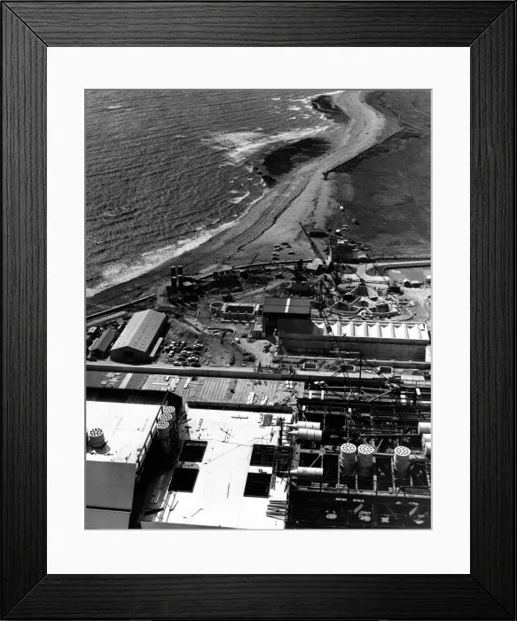 Framed Print : The view from the top of the giant 500ft tower of the Aberthaw B Power Station Framed Print : The view from the top of the giant 500ft tower of the Aberthaw B Power Station