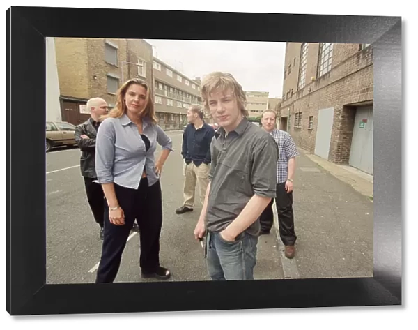 Jamie Oliver, television chef pictured in London in June 1999