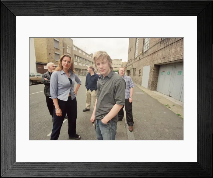 Framed Print : Jamie Oliver, television chef pictured in London in June 1999
