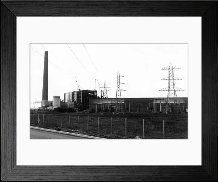 Framed Print : The Leys Power Station. 19th October 1959 Framed Print : The Leys Power Station. 19th October 1959
