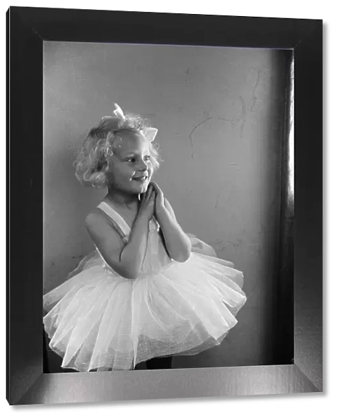 Ella Edwards wearing a ballet dress. September 1941
