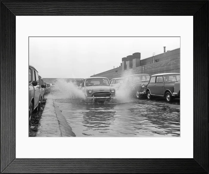 Framed Print : The Austin Mini production line at Longbridge. 10th March 1963 Framed Print : The Austin Mini production line at Longbridge. 10th March 1963