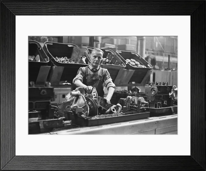 Framed Print : The transverse engine assembly line for the Mini. The Austin Mini production line Framed Print : The transverse engine assembly line for the Mini. The Austin Mini production line