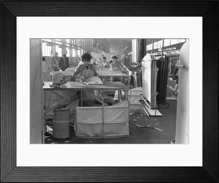 Framed Print : The Austin Mini production line at Longbridge. 10th March 1963 Framed Print : The Austin Mini production line at Longbridge. 10th March 1963