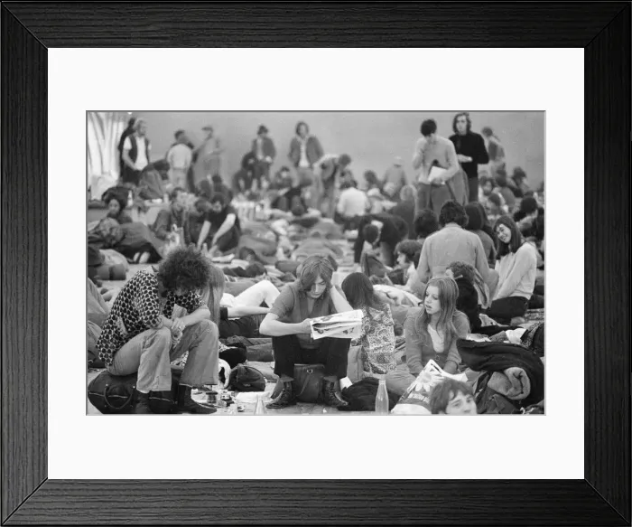 Framed Print : Isle of Wight Festival 1969, held on 29th to 31st August 1969 at the English town of