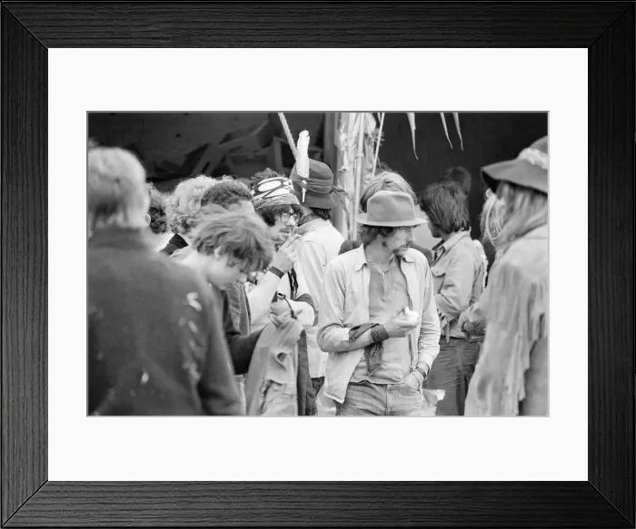 Framed Print : Isle of Wight Festival 1969, held on 29th to 31st August 1969 at the English town of