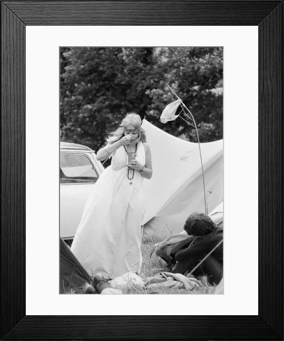 Framed Print : Isle of Wight Festival 1969, held on 29th to 31st August 1969 at the English town of Framed Print : Isle of Wight Festival 1969, held on 29th to 31st August 1969 at the English town of