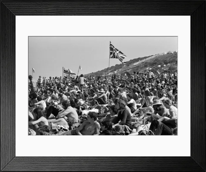 Framed Print : Isle of Wight pop festival. 29th August 1970 Framed Print : Isle of Wight pop festival. 29th August 1970