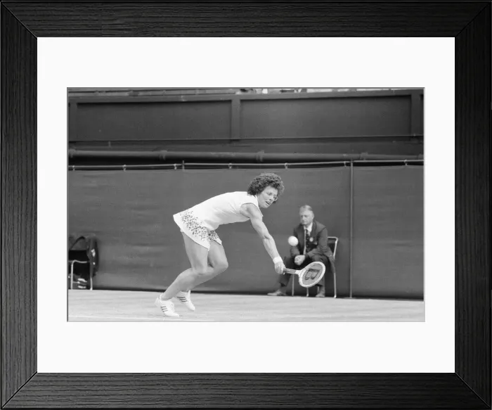 Framed Print : Wimbledon Tennis Championships, Ladies Quarterfinals Day, Monday 30th June 1975 Framed Print : Wimbledon Tennis Championships, Ladies Quarterfinals Day, Monday 30th June 1975