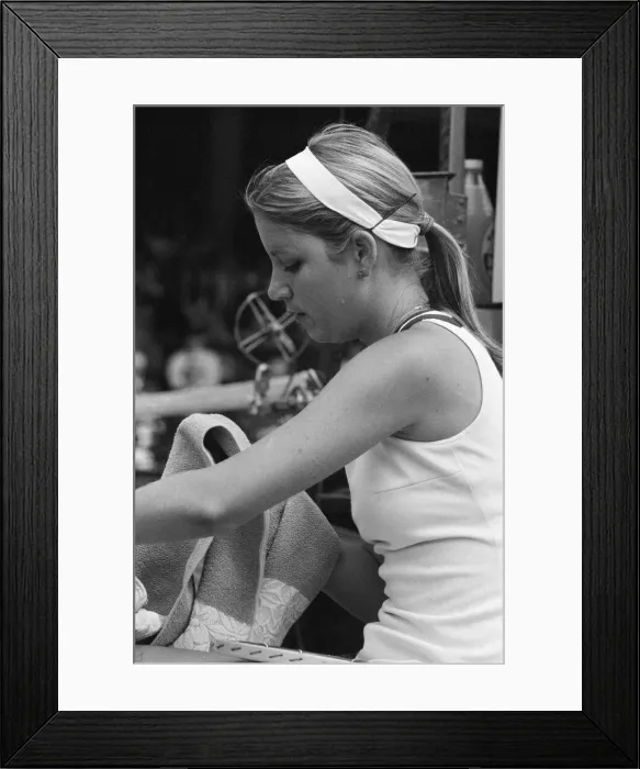 Framed Print : Wimbledon Tennis Championships, Ladies Quarterfinals Day, Monday 30th June 1975