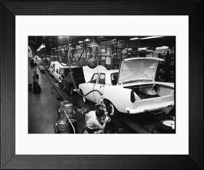 Framed Print : General scenes inside the Ford motor factory in Dagenham Framed Print : General scenes inside the Ford motor factory in Dagenham