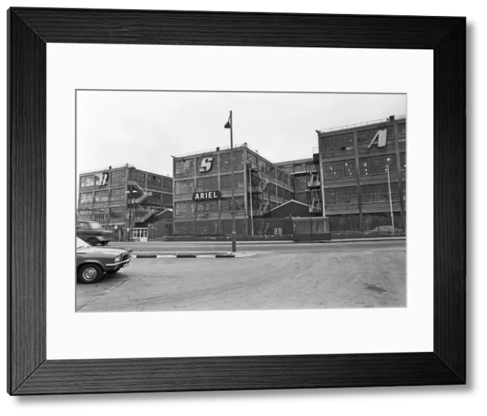 Framed Print : BSA Factory, Small Heath, Birmingham. 15th March 1973 Framed Print : BSA Factory, Small Heath, Birmingham. 15th March 1973