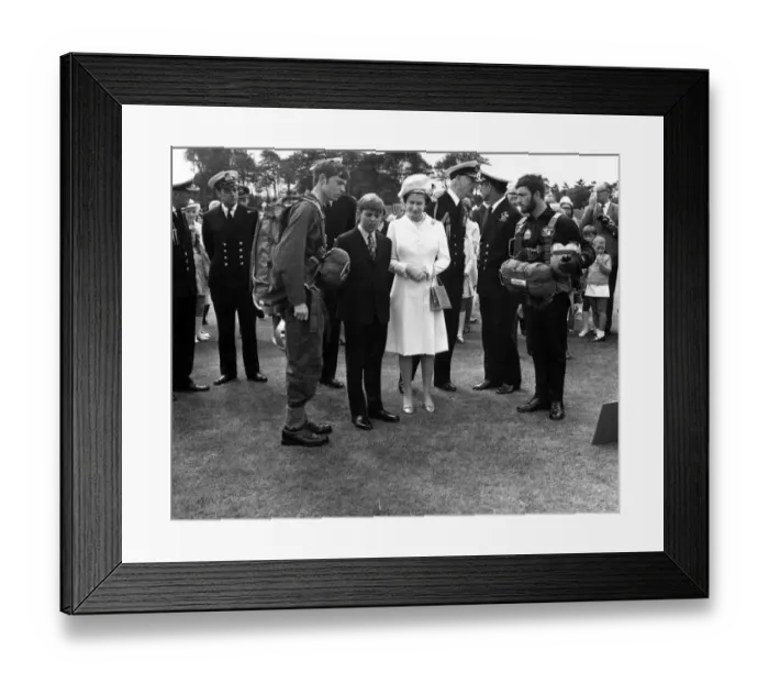 Framed Print : The Royal Family visit Britannia Royal Naval College, Dartmouth Framed Print : The Royal Family visit Britannia Royal Naval College, Dartmouth