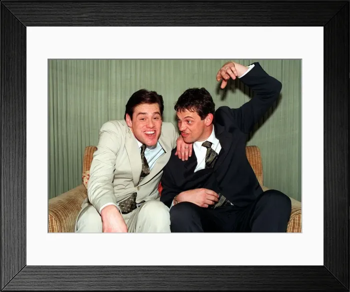 Framed Print : Jim Carrey Comic Actor whose films include Ace Ventura Pet Detective, The Mask Framed Print : Jim Carrey Comic Actor whose films include Ace Ventura Pet Detective, The Mask