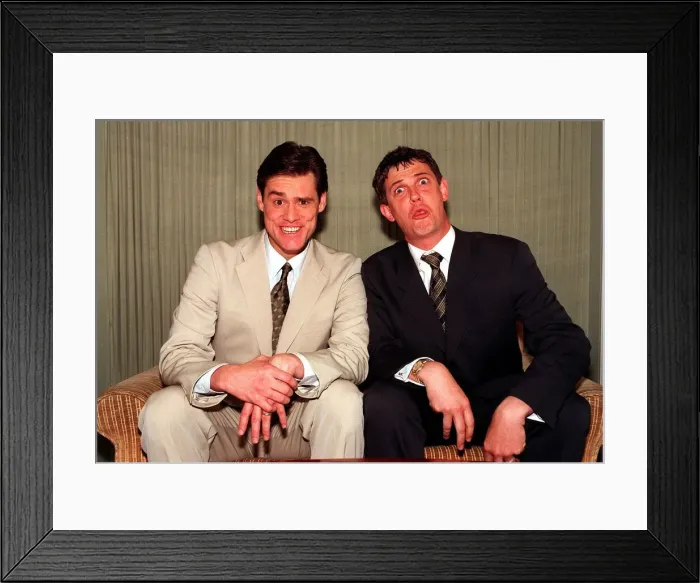 Framed Print : Jim Carrey Comic Actor whose films include Ace Ventura Pet Detective, The Mask Framed Print : Jim Carrey Comic Actor whose films include Ace Ventura Pet Detective, The Mask