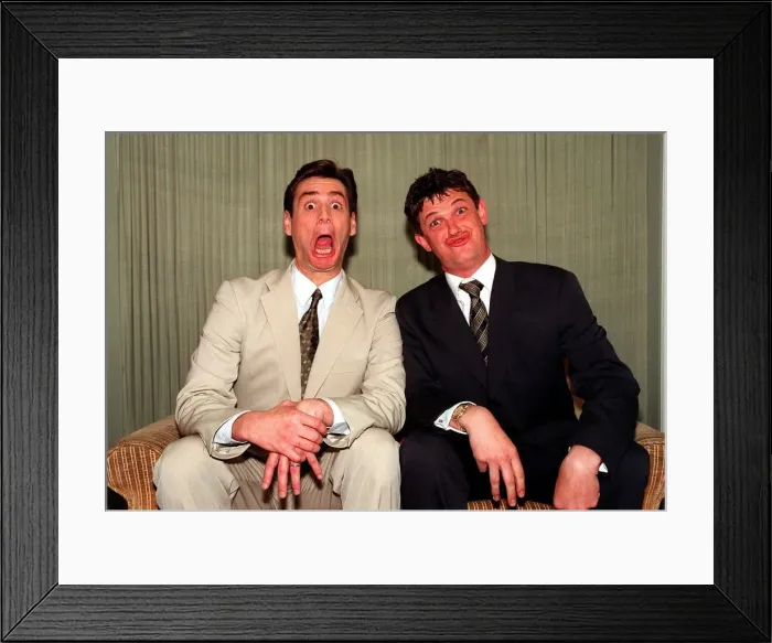Framed Print : Jim Carrey Comic Actor whose films include Ace Ventura Pet Detective, The Mask Framed Print : Jim Carrey Comic Actor whose films include Ace Ventura Pet Detective, The Mask