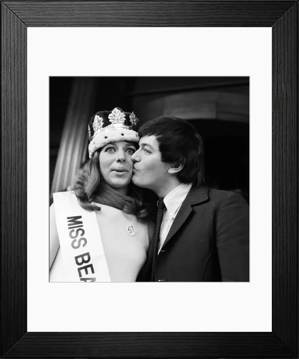Framed Print : Easter monday finals of Miss Beautiful Eyes 1969 at the Great Western Royal Hotel in