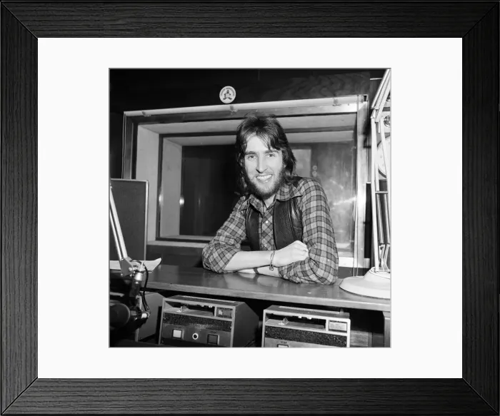 Framed Print : BBC Disc Jockey Johnnie Walker. 15th January 1976 Framed Print : BBC Disc Jockey Johnnie Walker. 15th January 1976