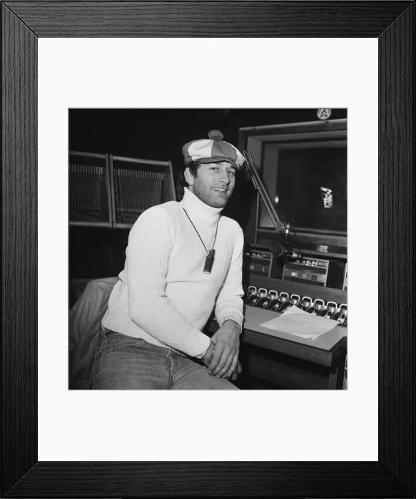Framed Print : BBC Disc Jockey Rosko. 15th January 1976 Framed Print : BBC Disc Jockey Rosko. 15th January 1976