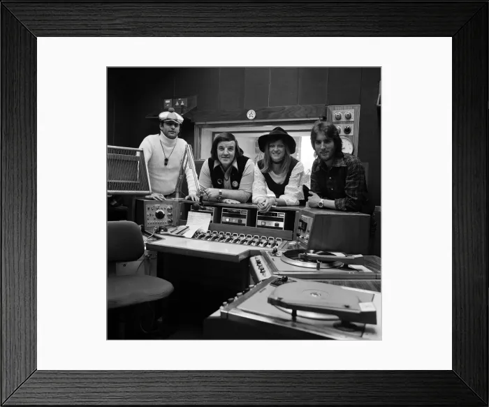 Framed Print : BBC Disc Jockeys Emperor Rosko, Alan Freeman, Annie Nightingale and Johnnie Walker Framed Print : BBC Disc Jockeys Emperor Rosko, Alan Freeman, Annie Nightingale and Johnnie Walker