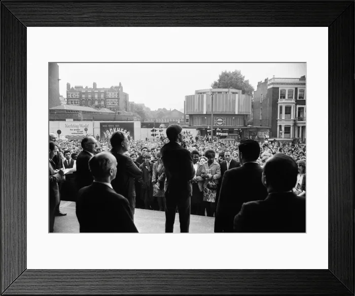 Framed Print : Cliff Richard attends the Billy Graham service at Earls Court. 16th June 1966 Framed Print : Cliff Richard attends the Billy Graham service at Earls Court. 16th June 1966