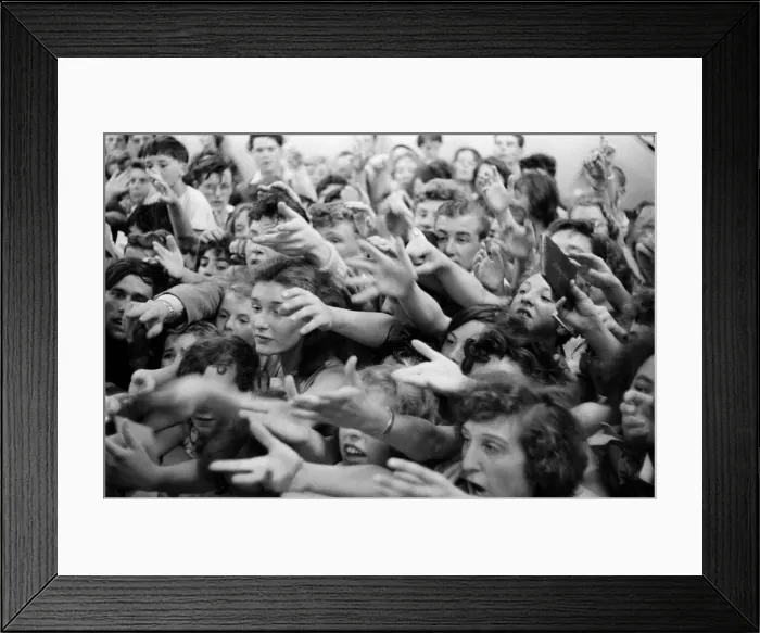 Framed Print : Cliff Richard at the Girls and Boys exhibition. 18th August 1959 Framed Print : Cliff Richard at the Girls and Boys exhibition. 18th August 1959