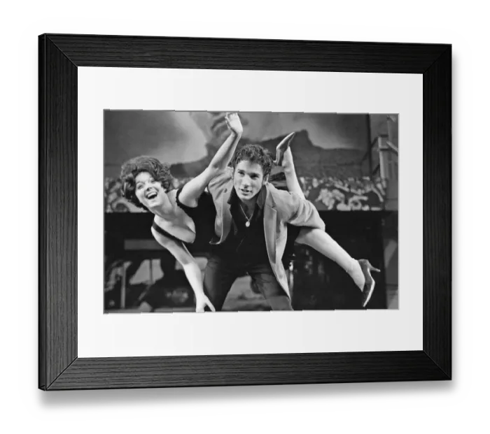 Framed Print : The cast of the American musical Grease rehearsing at the New London theatre off Drury Framed Print : The cast of the American musical Grease rehearsing at the New London theatre off Drury