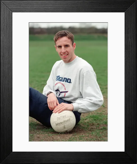 Framed Print : Gareth Southgate, footballer, pictured when he was a player at Aston Villa