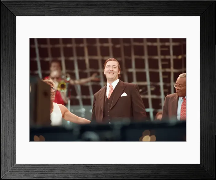 Framed Print : Stephen Fry on stage at the Masters of Music for The Princess Trust Framed Print : Stephen Fry on stage at the Masters of Music for The Princess Trust