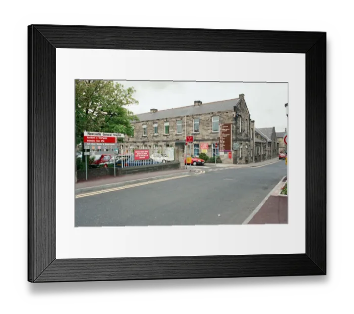 Framed Print : General views of the Newcastle General Hospital. 16th May 1995 Framed Print : General views of the Newcastle General Hospital. 16th May 1995