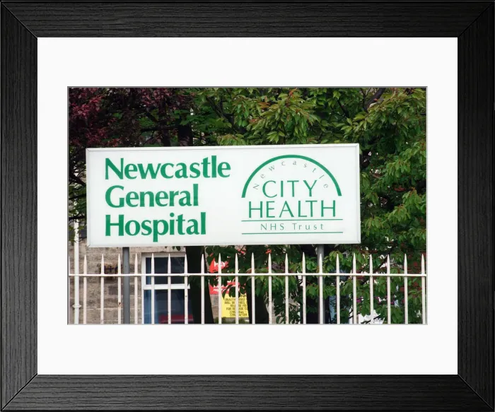 Framed Print : General views of the Newcastle General Hospital. 16th May 1995 Framed Print : General views of the Newcastle General Hospital. 16th May 1995