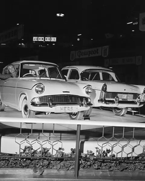 Picture shows The Ford Zodiac MkII car displayed at The Motor Show in Earls Court, London