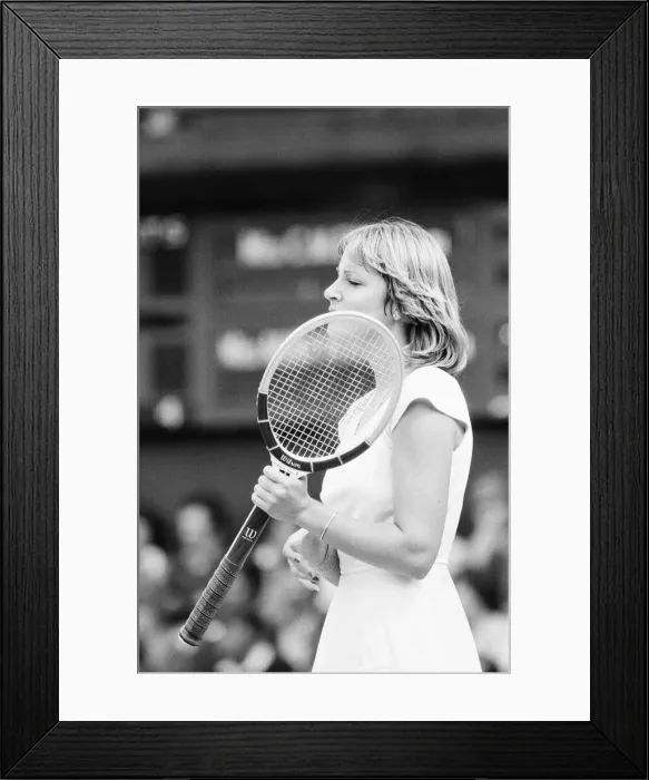 Framed Print : 1978 Ladies Singles Final, Wimbledon, Chris Evert v Martina Navratilova Framed Print : 1978 Ladies Singles Final, Wimbledon, Chris Evert v Martina Navratilova