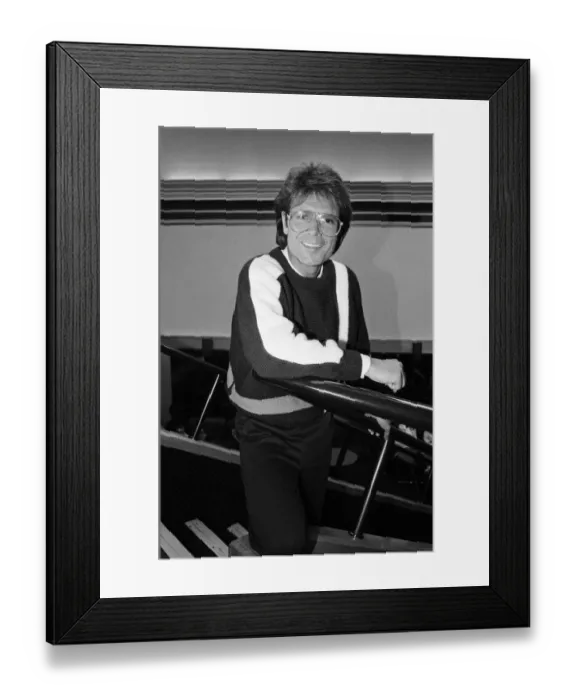 Framed Print : Portrait of Cliff Richard. 27th March 1985