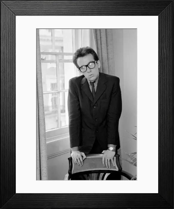 Framed Print : Elvis Costello, the newest sensation on the music scene Framed Print : Elvis Costello, the newest sensation on the music scene