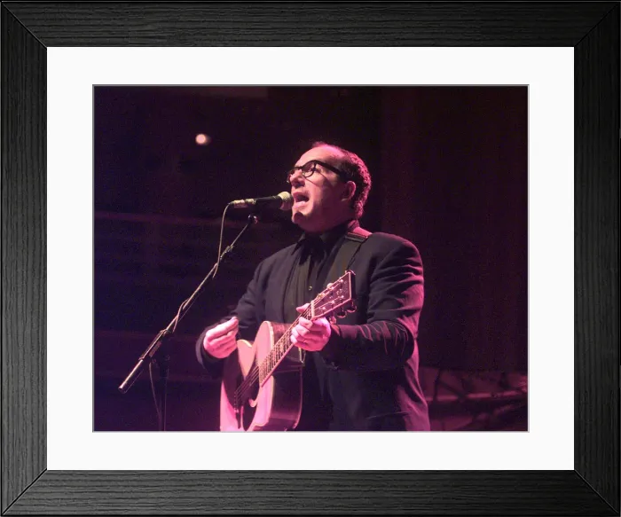 Framed Print : Elvis 2 John Reavenall 16 / 4 / 99. Elvis Costello at Symphony Hall Framed Print : Elvis 2 John Reavenall 16 / 4 / 99. Elvis Costello at Symphony Hall