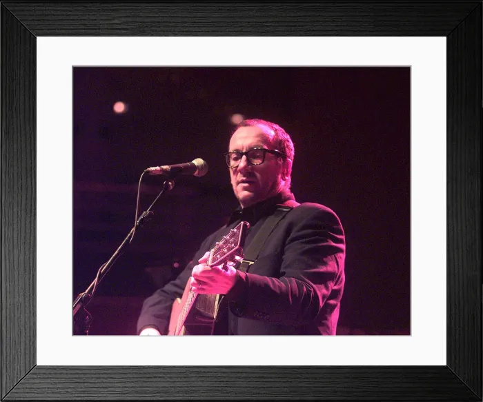 Framed Print : Elvis 4John Reavenall 16 / 4 / 99. Elvis Costello at Symphony Hall Framed Print : Elvis 4John Reavenall 16 / 4 / 99. Elvis Costello at Symphony Hall